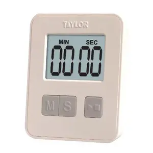 Taylor 99 Minute Slim Digital Timer: Kitchen Cooking Timer, Digital Display, Magnetic Mount, Battery Included