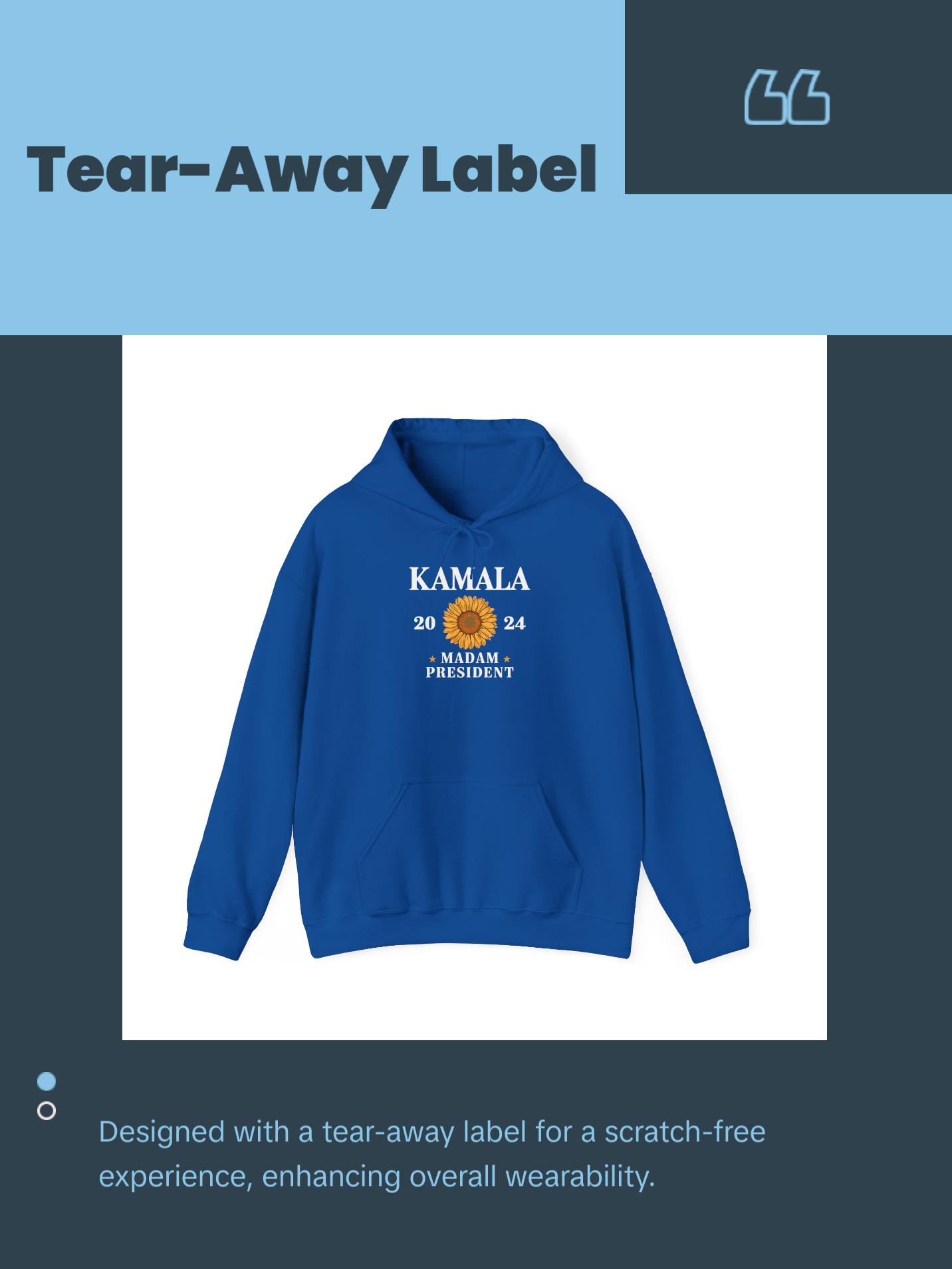 Kamala Madam President - Unisex Heavy Blend™ Hooded Sweatshirt