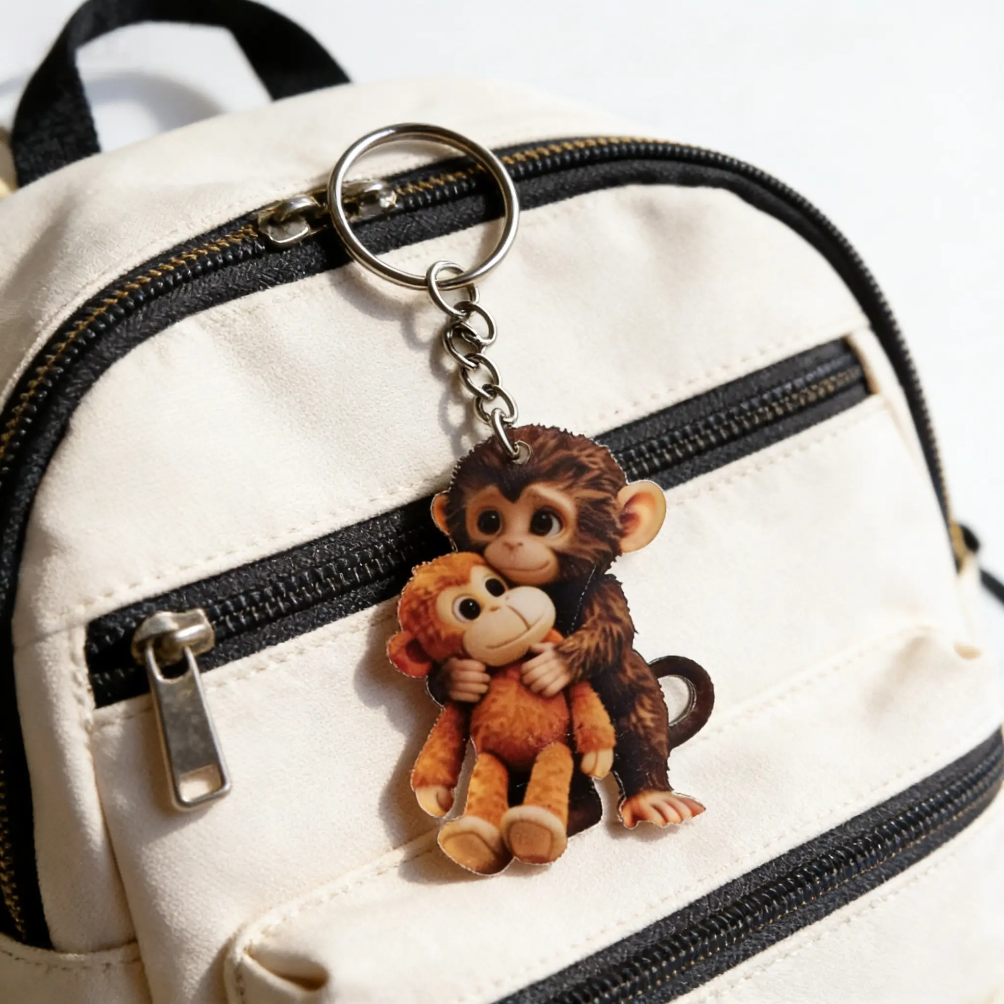 New Acrylic Protect Punch the Monkey Gorilla Keychain Charm, Durable & Stylish Accessory for Everyday Use, Perfect Gift Idea, Keychain for Bags, Cute Keychains