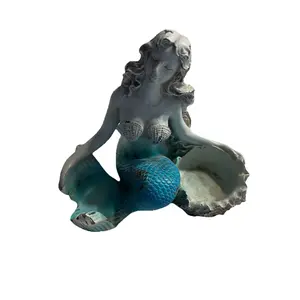 Vintage Mermaid Salt & Pepper Shaker Holder (Shakers Not Included)