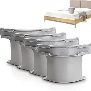 [Four-Piece Set] Sheet Holder with Lock: Securely fastens the sheet. Designed specifically for bedside tables. Universal fits king, queen, and single beds (white or gray available).