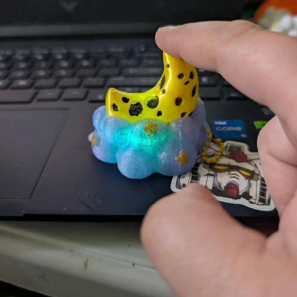 LED Moon Fidget Clicker