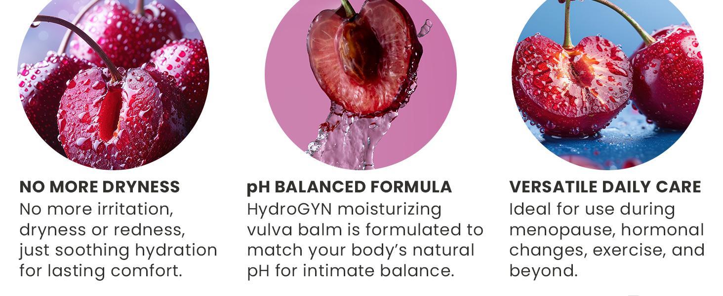 HydroGyn Vulva Intimate Care Balm | Vaginal Moisturizer & Menopause Support | Relieves Feminine Dryness, Itching & Irritation | Hormone-Free pH Balanced Daily Intimate Skin Care for Women