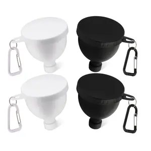 Protein Powder Funnel Set, Travel Protein Powder Container with Funnel, Bottle Supplement Holder, Keychain Bottle Supplement Container to-Go