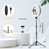 10 inch Ring Light with 1.1m tripod-Easy installat