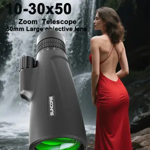Newly upgraded high-power variable zoom monocular telescope: A high-definition monocular telescope with a maximum magnification of 30x, adjustable focal length, 50mm large objective lens, professional grade telescope, suitable for mountaineering, tourism,