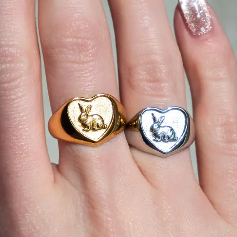 Bunny Heart Ring