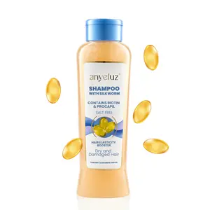 ANYELUZ Silkworm Shampoo, Nourishing Hair Cleanser, Enhances Elasticity, Softness & Shine, Protects Against Dehydration & Damage, Ideal for Dry & Damaged Hair