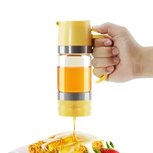 glass gift christmas AELGA Glass Syrup Dispenser with Easy Pouring Feature No Spills Press on Trigger for Pancakes Waffles and More Glass Material Clear View Versatile Use  must  haves  shop