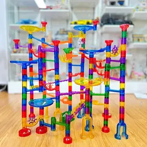 Track Ball Assembly Building Blocks Toy, 1 Set DIY Assembly Building Blocks, Creative and Educational Interactive Toys for Boys & Girls