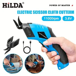 HILDA Cordless Electric Scissors for Precision Fabric Cutting, Ideal for Clothing, Cardboard, Carpets, Leather, Versatile Home Decor Tool
