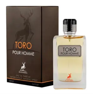 Alhambra Toro Pure Homme Eau De Parfum 100ml Premium Imported Fragrance for Men & Women - Luxurious Long Lasting Fragrance, Non Toxic, Single Item