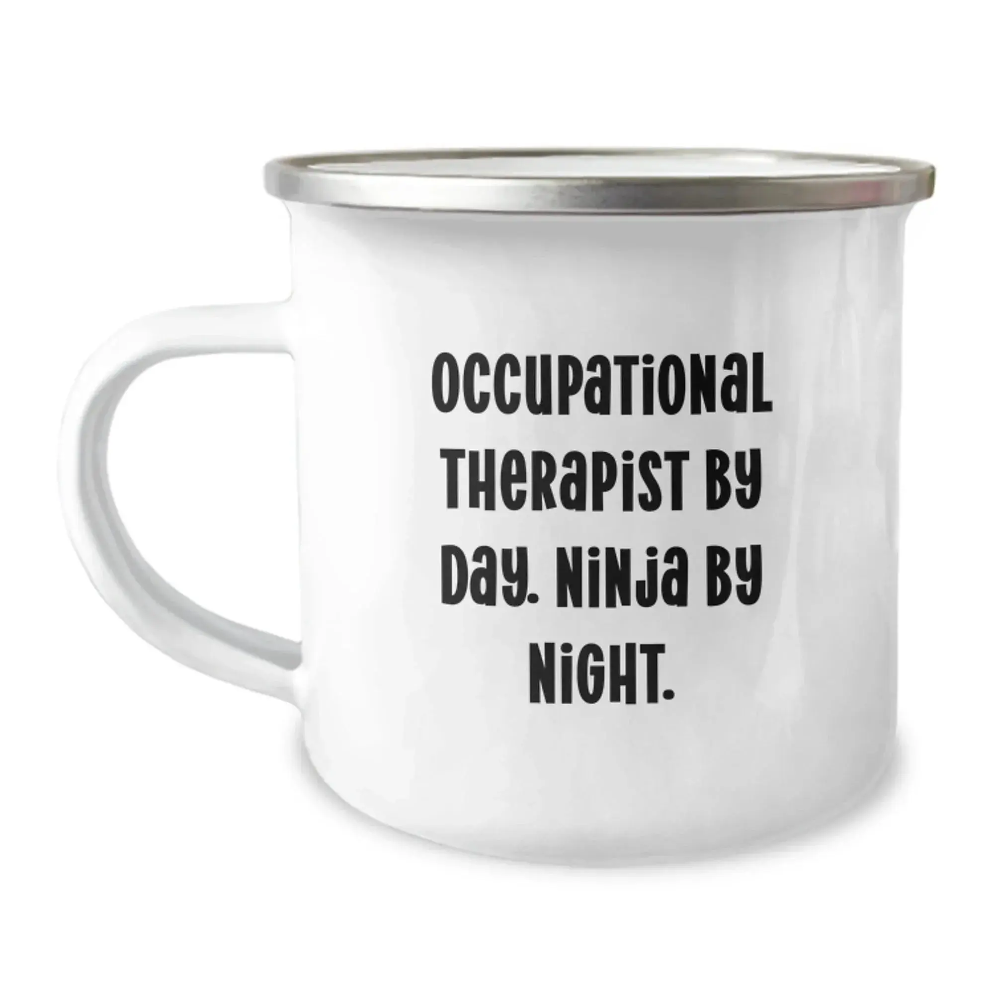 Occupational Therapist Gifts for Men - Funny Ninja Occupational Therapist By Day, Camping Mug for Christmas Unique Gifts from Family to Men