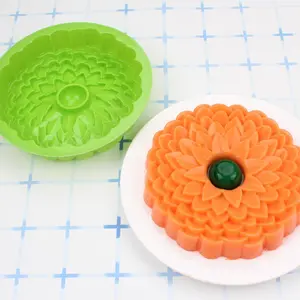 Flower Shaped Silicone Cake Mold, Silicone Cake Pan, 1 Count Reusable Cake Baking Mold, Kitchen Baking Tool for Home Use, Bakeware