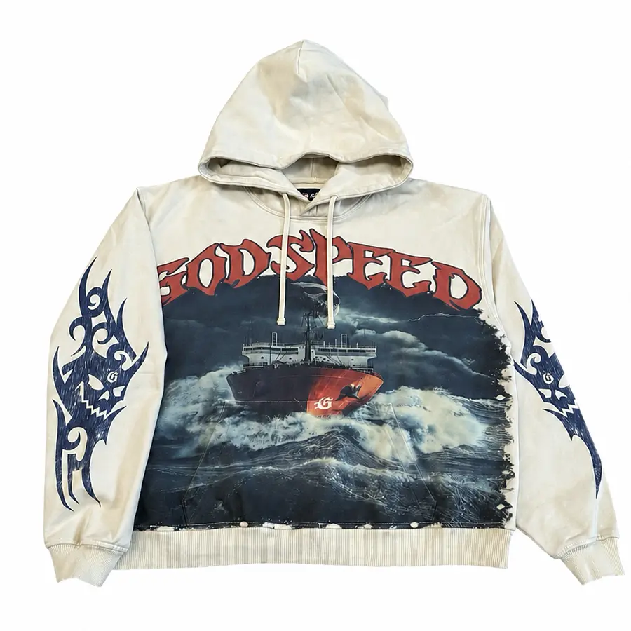 Godspeed Storm Ship Graphic Hoodie
