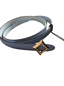 Pre-owned MCM Lilac Leather Belt New