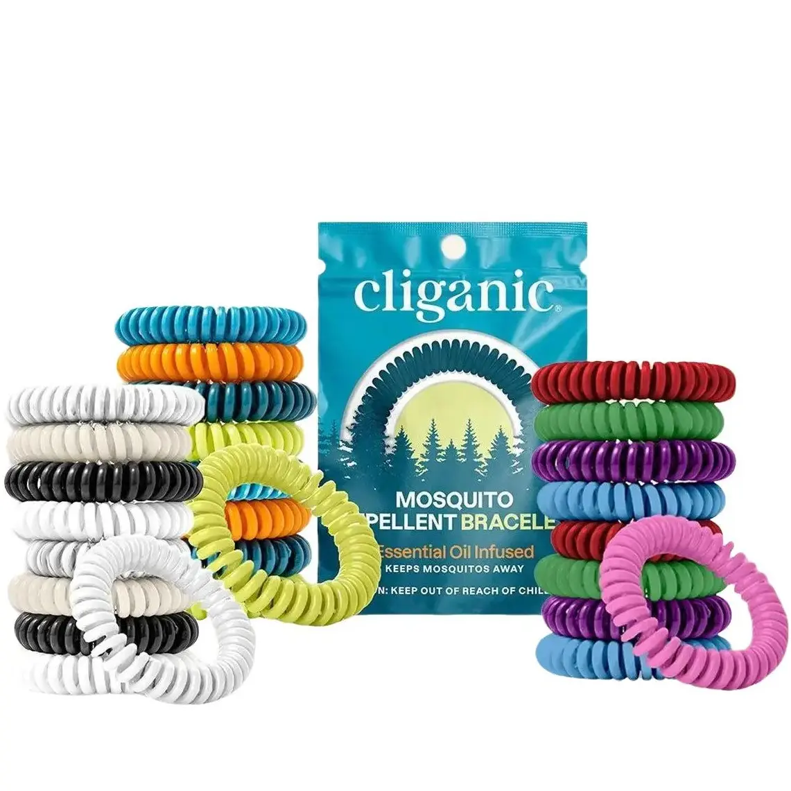 Mosquito Bundle - 3 Colors of 10-Pack Bracelets