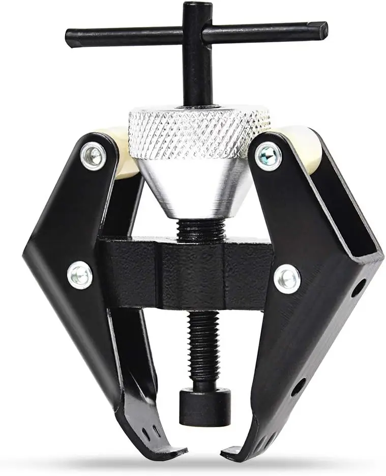 Carbon Steel Wiper Arm & Battery Terminal Puller, Compact Automotive Repair Tool, 0.3 kg Gross Weight, 0.44 in Length, 1-7/8 in Outer Diameter, 0.52*0.4*0.16 in Size, 1/16 in-1-1/16 in Jaw Opening, Easily Removes Stuck Wiper Arms & Bolted-On Components