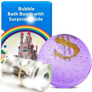 Premium Lavender Aroma Scented Bath Bomb – Handmade in USA, Single Bath Bomb