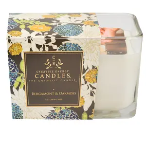 Creative Energy Bergamot & Oakmoss Lotion Candle – Fresh Herbal 2-in-1 Spa Candle