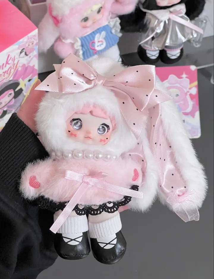 Nommi Pink Energy Series Plush Blind Box Collectible - 140 mm, ABS/PVC Material, Cute Design, 1 Figure Stuffed Toy for Toys & Hobbies Enthusiasts