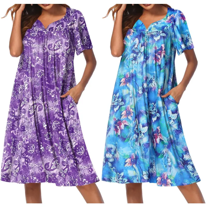 Blue Floral/Purple Floral
