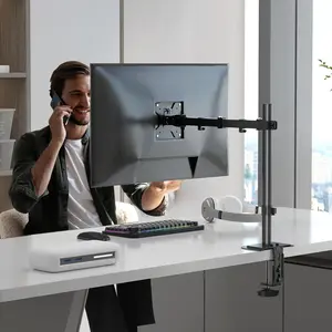Clearance Sale Single Monitor Arm Desk Mount, Holds Screens up to 32 inch,Holds Up to 22lbs,Fully Adjustable Stand with C-Clamp and Grommet Base,100x100 Vesa Monitor Stand MD97421SE