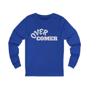 Overcomer Long Sleeve Tee — Inspirational 'Overcomer' Graphic Shirt