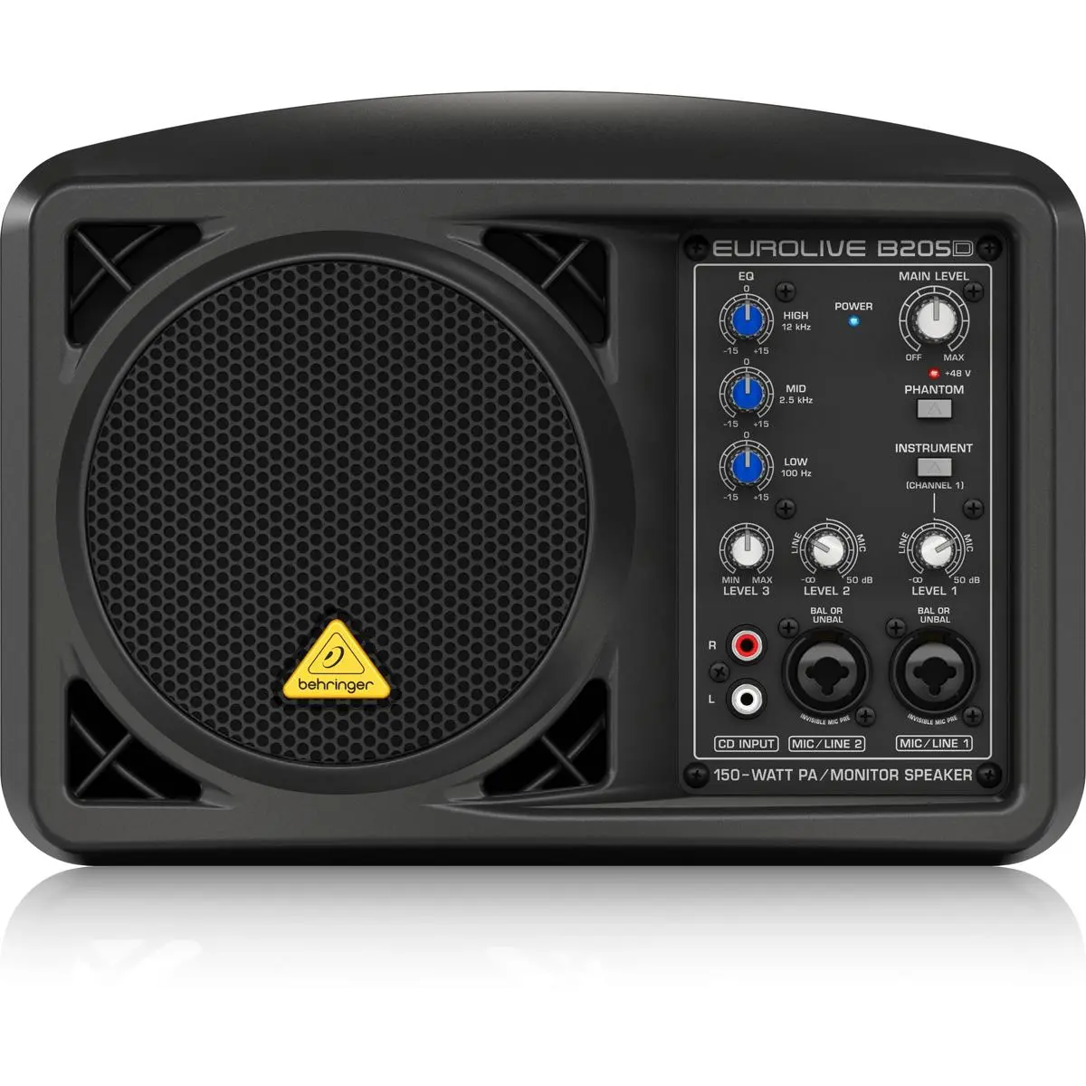 Behringer Eurolive B205D Multi-purpose 150 Watt Active PA and Monitor Speaker System