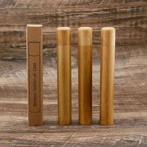 Natural Eco-Friendly Bamboo Toothbrush Travel Case