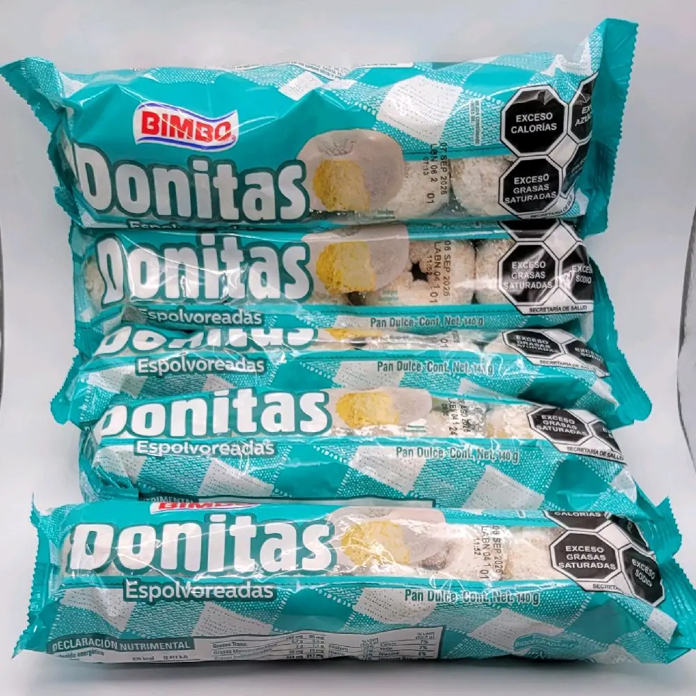 5 Pack Bimbo Donitas polvoreadas