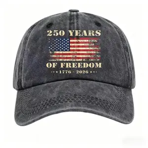 1776-2026 Patriotic Dad Hat Suitable for - Wear, Vintage USA Flag Baseball Cap with Distressed, Lightweight Buckle Closure for 4th Gifts, American Heritage Cap