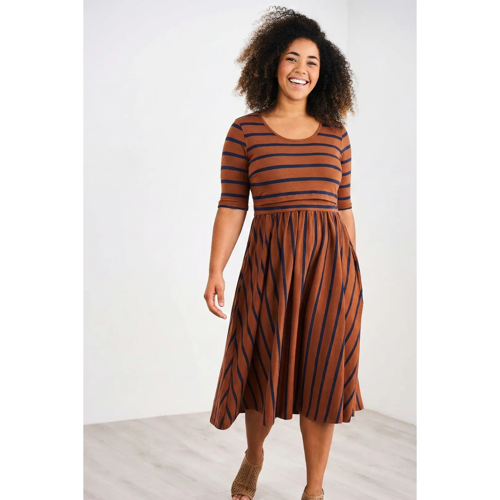Latched Mama Classic Cotton Nursing Dress - TikTok Shop