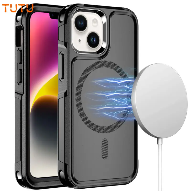 MagSafe Magnetic Smartphone Case - Sturdy Durable Rubber Handheld Cover, Wireless Shockproof Heavy-Duty Protection for iPhone 12-17 Pro Max Plus, Including iPhone 13 Pro Max (Phone Accessories),back to school,back to school haul, Design