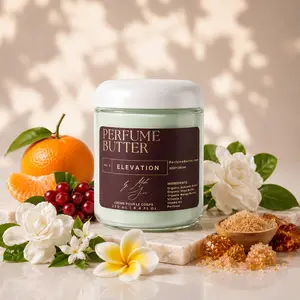 ELEVATION – The Luxury Body Butter Perfume | Floral Gardenia, Jasmine & Italian Mandarin Fragrance | Hydrating Skin Moisturizer | Sweet Elegant Long-Lasting Scent | Perfume Butter | 8.4 oz