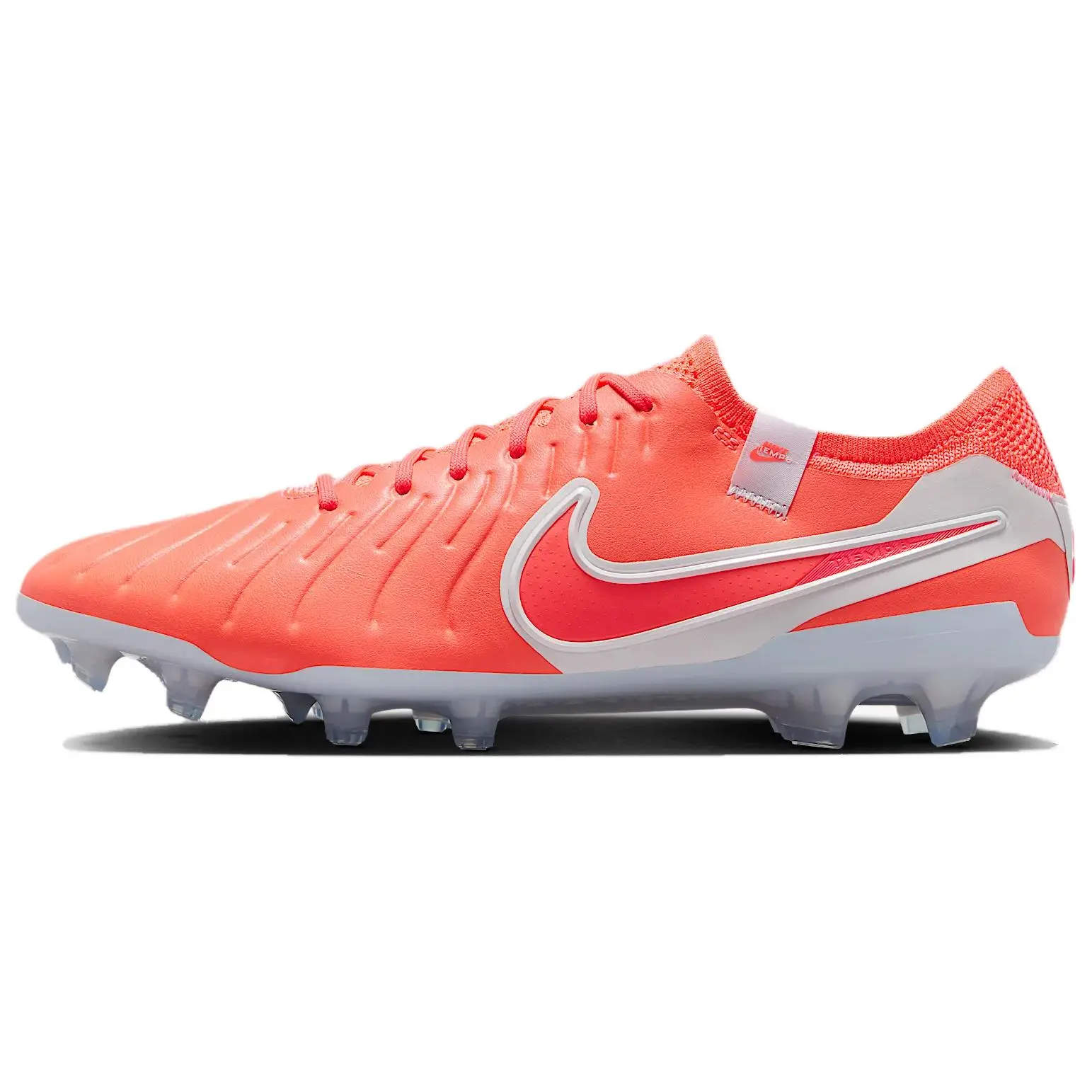Nike Tiempo Legend 10 Elite FG Mad Energy Pack Durable Non-slip Soccer Cleats Men's Hot Lava White DV4328-800