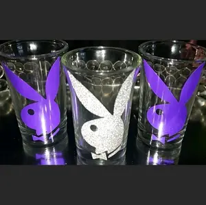 3 Pc Bunny Shotglass Set, Shotglasses, Bar Glasses, Drinkware