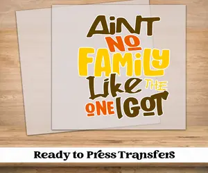 Aint No Family Like The One I Got DTF Transfer | Fall/Thanksgiving