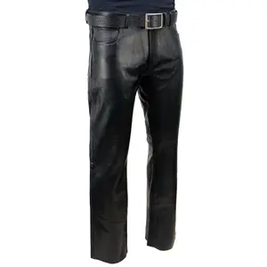 Milwaukee Leather Men's Premium Classic Casual Leather Motorcycle Riding Pants