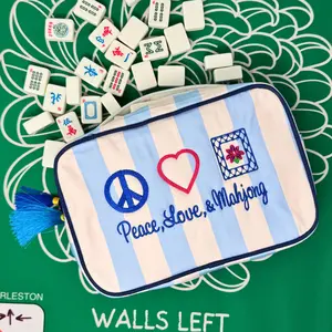 Peace, Love and Mahjong Tiles Bag