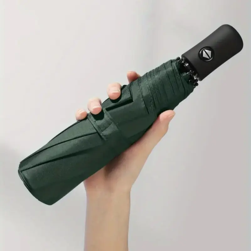 UV Protection Fully Automatic Foldable Umbrella, Lightweight Portable Waterproof Umbrella for Men & Women, Ideal for Rainy Days, Wind Resistant Umbrella, Windproof Rainproof Umbrella
