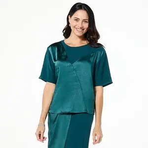 GREY by Jhoan Sebastian Grey Satin and Matte Tee