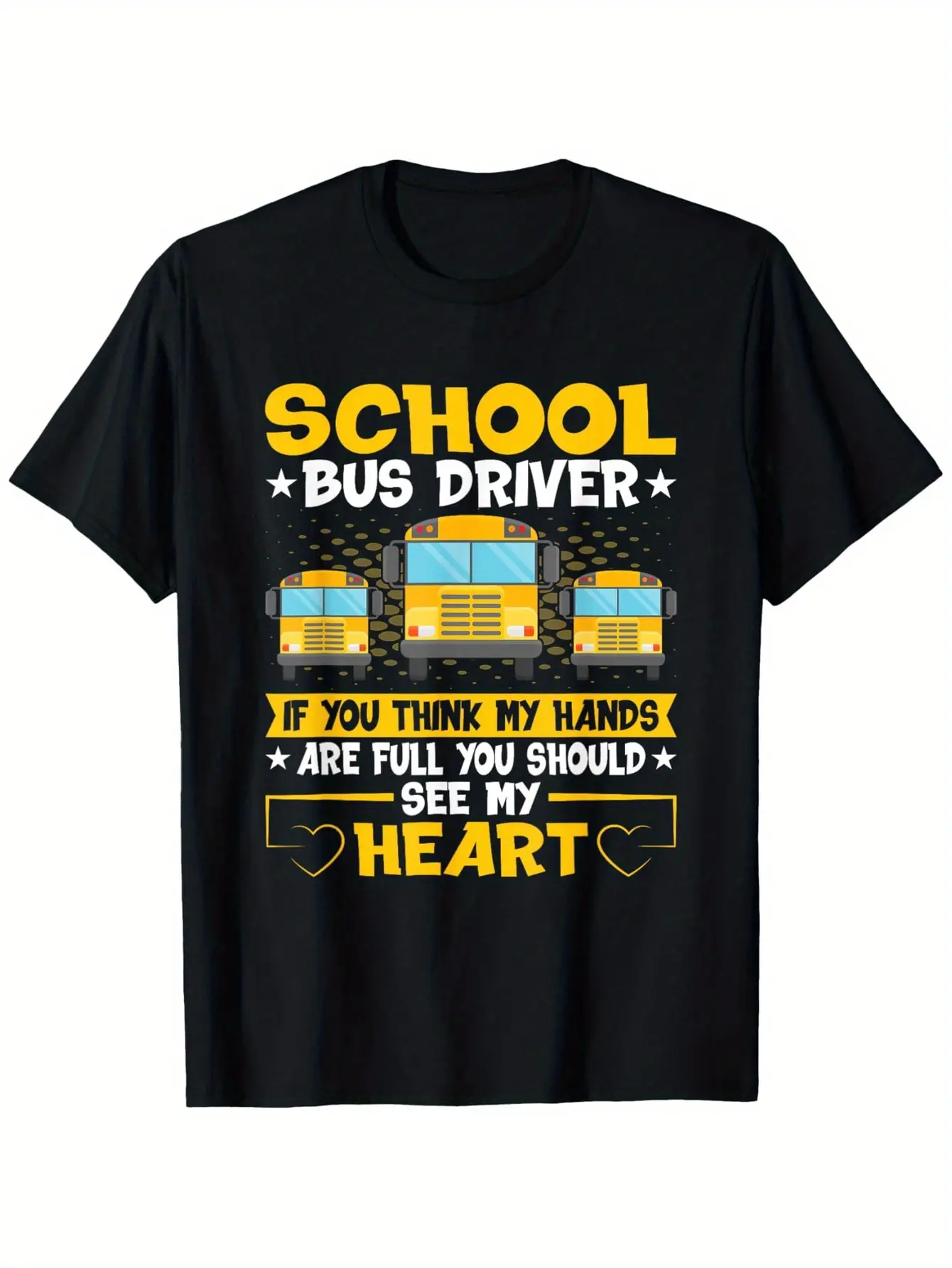 Funny School Bus Driver T-Shirt - _If You for My H unisex soft cotton short sleeve t shirt, vintage graphic casual tee for men women teens, perfect birthday holiday gift for camping travel gym daily street casual wear