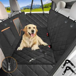 Kytely Dog Car Seat Cover for Back Seat,Waterproof Hammock with Mesh Window, Anti-Scratch Nonslip Car Seat Protector for Dogs, 600D Heavy Duty Dog Seat Cover for Cars Trucks and Suvs Kytely