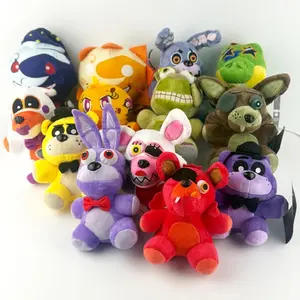 2026 Five  Fnaf Plush Cute Toys Doll Bonnie Bear Foxy Cartoon Stuffed Dolls Freddy Toys For Children Fans Gifts