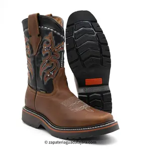 CB-049 DUVAL RODEO OCRE LEATHER WORK BOOT