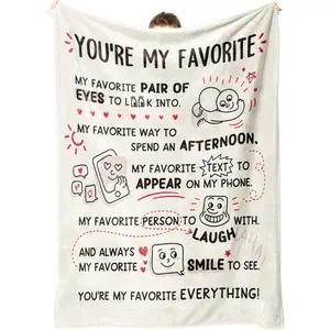 Girlfriend Gifts, Valentines Day Anniversary Birthday Gifts for Girlfriend Boyfriend- I Love You Blanket for Him Her- Romantic Gift for Him Her Husband Wife Fiance,