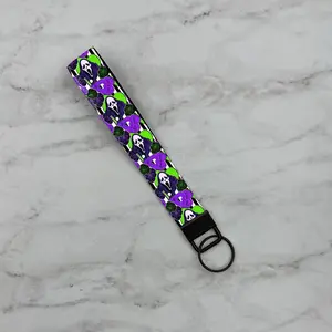 Horror Movie Inspired Ghost Face Beetlejuice Wristlet Mini Lanyard