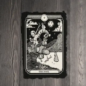 The Fool Tarot Card Art Print on Handmade Cotton Paper
