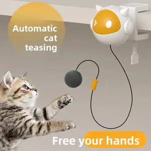 Hot-Selling Pet Toy Lifting Teasing Cat Ball Self-Amusement Boredom Relief Toy Ball Automatic Retractable Cat Toy
